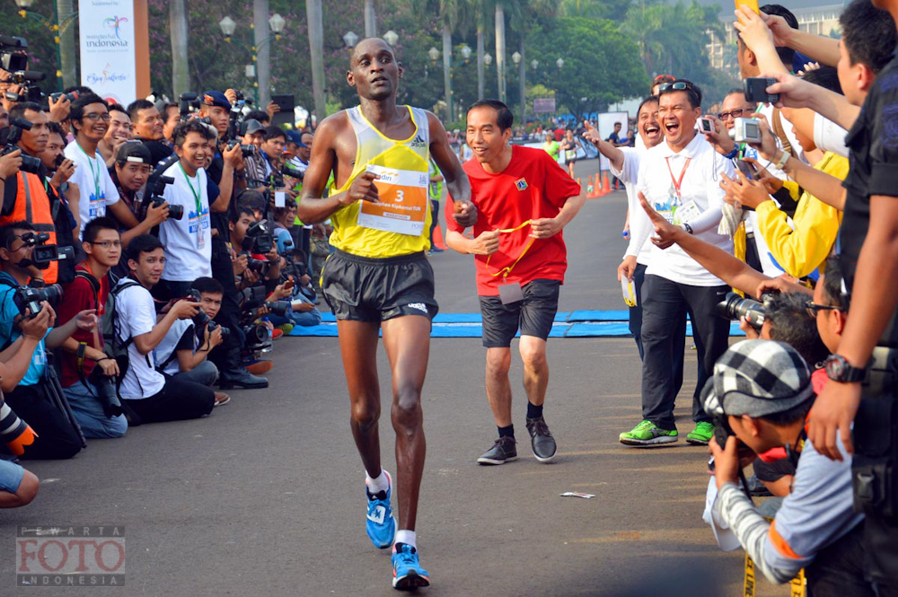 Jokowi Dicuekin Pelari Kenya