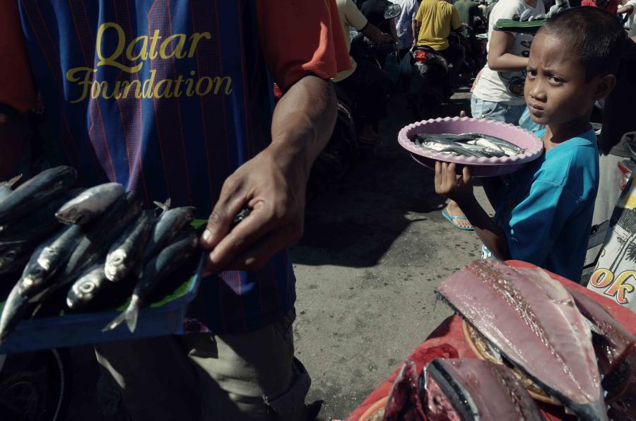 Suasana di Pasar Mbongawani, Ende